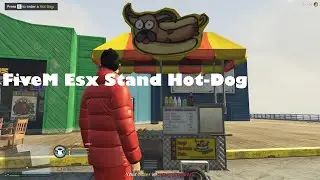 Gta V FiveM Esx Stand Hot Dog