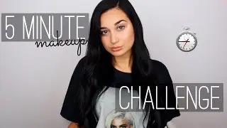 5 MINUTE MAKEUP CHALLENGE! | Lamia Dagher