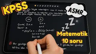 ASMR | Matematik Soru Çözümü | Türkçe ASMR 😴💤