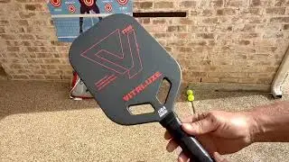 VITALUXE Carbon Fiber Pickleball Paddle, Edgeless T700+3K Textured Carbon Friction Surface