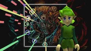 Lost Woods - The Legend of Zelda: Ocarina of Time (Djent / Metal Cover) MIDI Visualizer