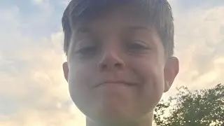 Me breaking a table outside. 