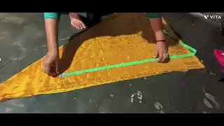 Simple Long Skirt Cutting 