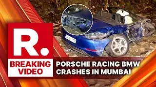 BREAKING: Racing Porsche Crashes Into Divider On Express Highway | Mumbai
