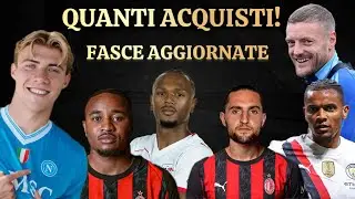 Fasce Aggiornate!! Quanti Acquisti, cambia tutto?!! #fantacalcio #seriea 