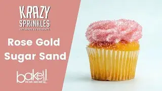 Sprinkles for Baking - Rose Gold Pearl Sugar Sand Sprinkles | Krazy Sprinkles&reg; | Bakell&reg;