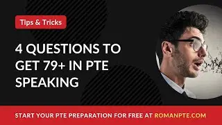These 3 questions can get you 80 points in PTE speaking