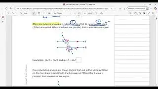 Reveal math grade 8 lesson&nbsp; 7-1 angle relationships and parallel lines