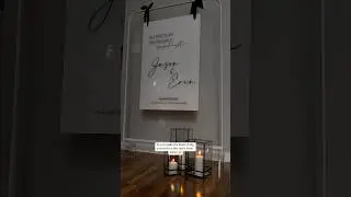 DIY Large Acrylic Wedding Signs!