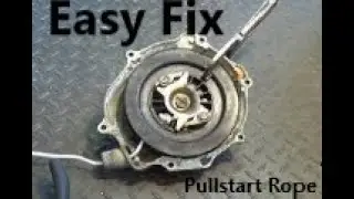 How to Repair a Recoil Starter - Pull Starter - ATV and Small Engine - Yamaha Big Bear 250