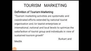 TOURISM MARKETING
