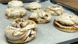 Смешайте Яичные белки с сахаром! Вы будете ошеломлены этим рецептом! Очень просто!