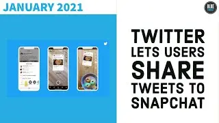Twitter Lets Users Share Tweets to Snapchat