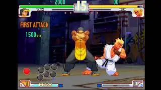 Street Fighter III: 3rd Strike - AC-Slayer - Yun's Keeper Jin (Stick sounds)