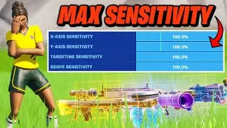 Fortnite but on MAX SENSITIVITY...