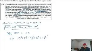 Gate 2021 INDUSTRIAL ENGINEERING Safety Stock Inventory Probabilistic Model