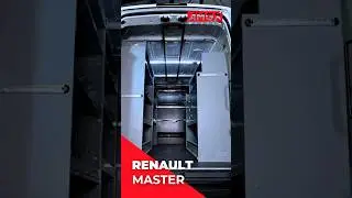 😎🔥🔥🔥Renault Master L2H2 &ndash; solidna sklejka, listwy Airline wszędzie, regały i LED-y! 💡🔒📦