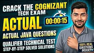 Crack Cognizant Qualifier Technical Assessment 2027 | Actual Java Coding Questions Discussed