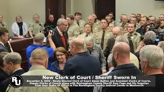 Swearing In Ceremony For Rockingham County Clerk of Courts Bullins and Sheriff Page & Their Staff