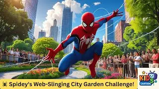 🕷️🌆 Spidey&rsquo;s Web-Slinging City Garden Challenge! 🌿💪