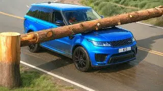 Car vs Log Trap 🪵 BeamNG Drive Challenge!