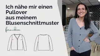 Ich n&auml;he mir einen Pullover (Blusen-Schnittmuster als Pullover n&auml;hen)