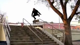 PERFECT 360 Flip Tail Grab 13 Stair!! - WTF! - Vinnie Banh