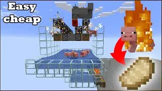 Easy/Cheap Server Skyblock Pig farm tutorial | with spawners | 2 designs | Minecraft