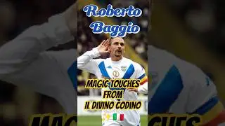 Roberto Baggio Magic touches Il Divin Codino #fyp #Italy #Azzurri #Juventus #Milan #intermilan