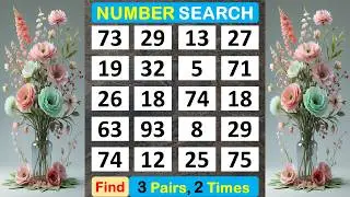 Number Search: How Sound Is Your Brain Health? #braingame #memory #puzzle #quiz #mindset  -#386