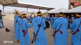 فرقة فن أحواش ببويزكارن تتالق في افتتاح المعرض الجهوي للتراث الثقافي بجهة كلميم واد نون