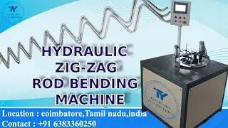 HYDRAULIC ZIG ZAG ROD BENDING MACHINE #coimbatore  #zigzagmachine #rodbending #scaffolding