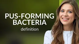 Pus-forming bacteria &mdash; PUS-FORMING BACTERIA meaning