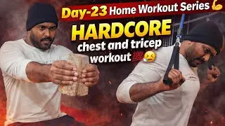Day -23 Home Workout Series 💪 || घर पर बनाया Tricep लगाने का जुगाड़ 😁😀