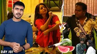 Bigg Boss Day 101 🔴Live | Watermelon Star vs Divya Fight | Gana Vinoth Re-Entry | Sandra&ndash;Prajean
