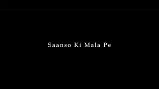 Saanso Ki Mala Pe 🖤 Black Screen Status | Prem Ke Rang Me Esi Doobi | New Trending Song Status