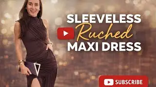Sleeveless Ruched Maxi Dress
