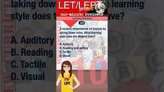 LET/LEPT 1-minute Professional Education Reviewer No. 10 | #reviewcentral #LET #LEPT #LPT #shorts