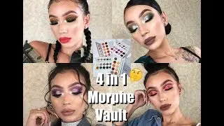 Morphe x JH Vault 4 Makeup Looks + Review