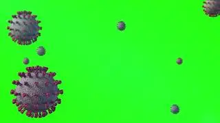 CORONA VIRUS 3D GREEN SCREEN 2021