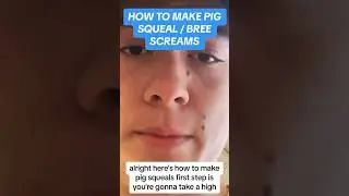 HOW TO MAKE PIG SQUEAL / BREE SCREAM #metal #metaltok #deathcore #deathcorevocalist #vocaltechnique