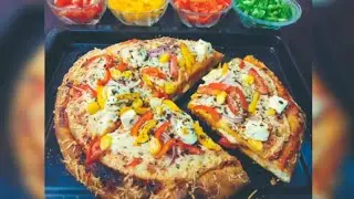 HOME MADE DOUBLE CHEESE PIZZA