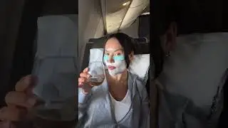 A realistic in-flight skincare routine