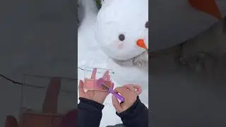Putting blush on my snowman #snowman #winter2026 #snow #snowday #makeup #fyp #viral #explore #fypシ