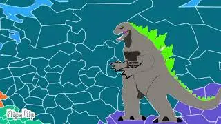 Godzilla vs Godzilla menos uno # flipa clip# Godzilla # countryballs # viral 