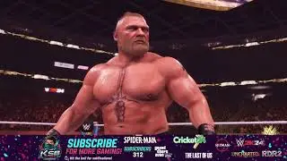 WWE2K24 Brock Lesner vs The Rock Dream Match| Beast Incarnate vs The People's Champion  #ksbgames