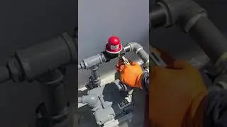 instalaci&oacute;n de una nueva valvula para terremoto  para el gas