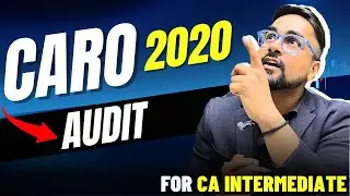 CA Intermediate Audit - CARO 2020 #cainter2025 #shantamgupta