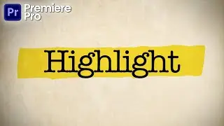 How to Highlight Text in Premiere Pro Tutorial