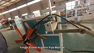 Drip irrigation pipe machine for rubber micro nano hole seepage pipe